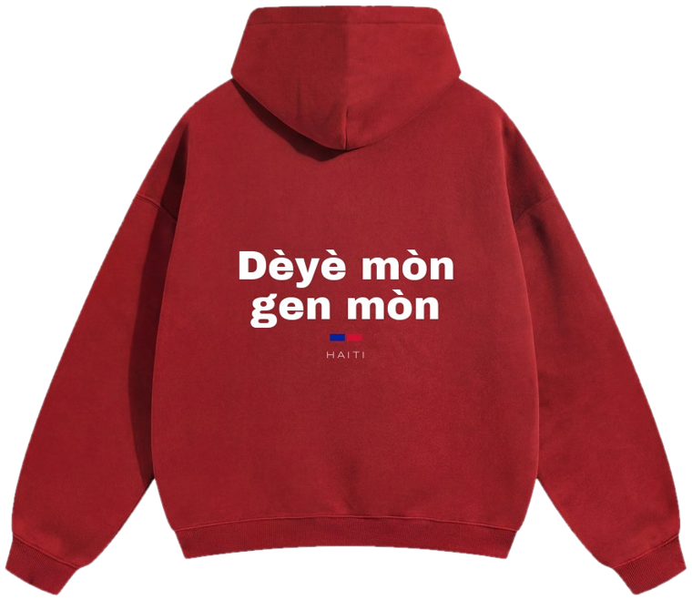 Haiti hoodie, back